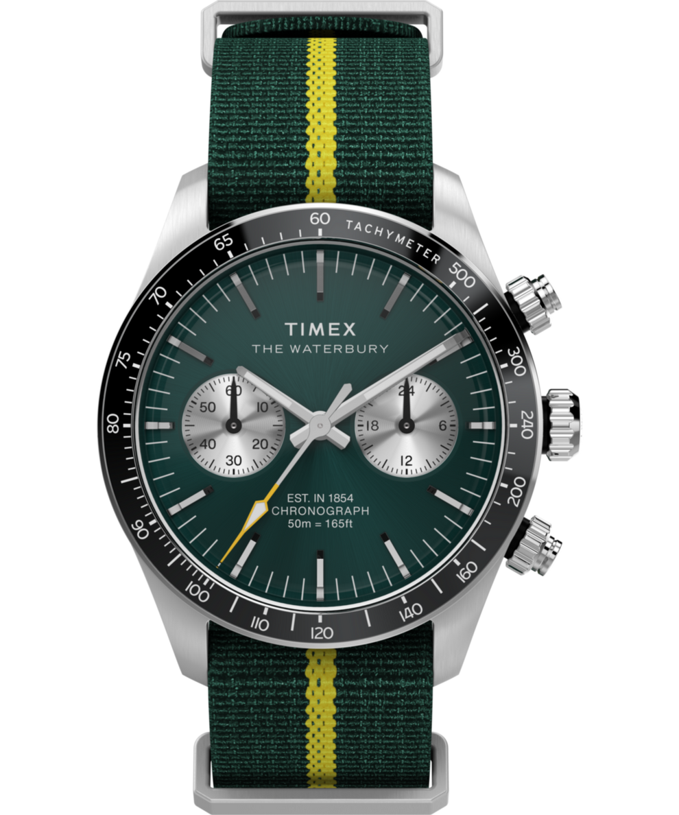 TW2Y35600 Waterbury Heritage Chronograph 39mm Fabric Strap Watch Primary Image