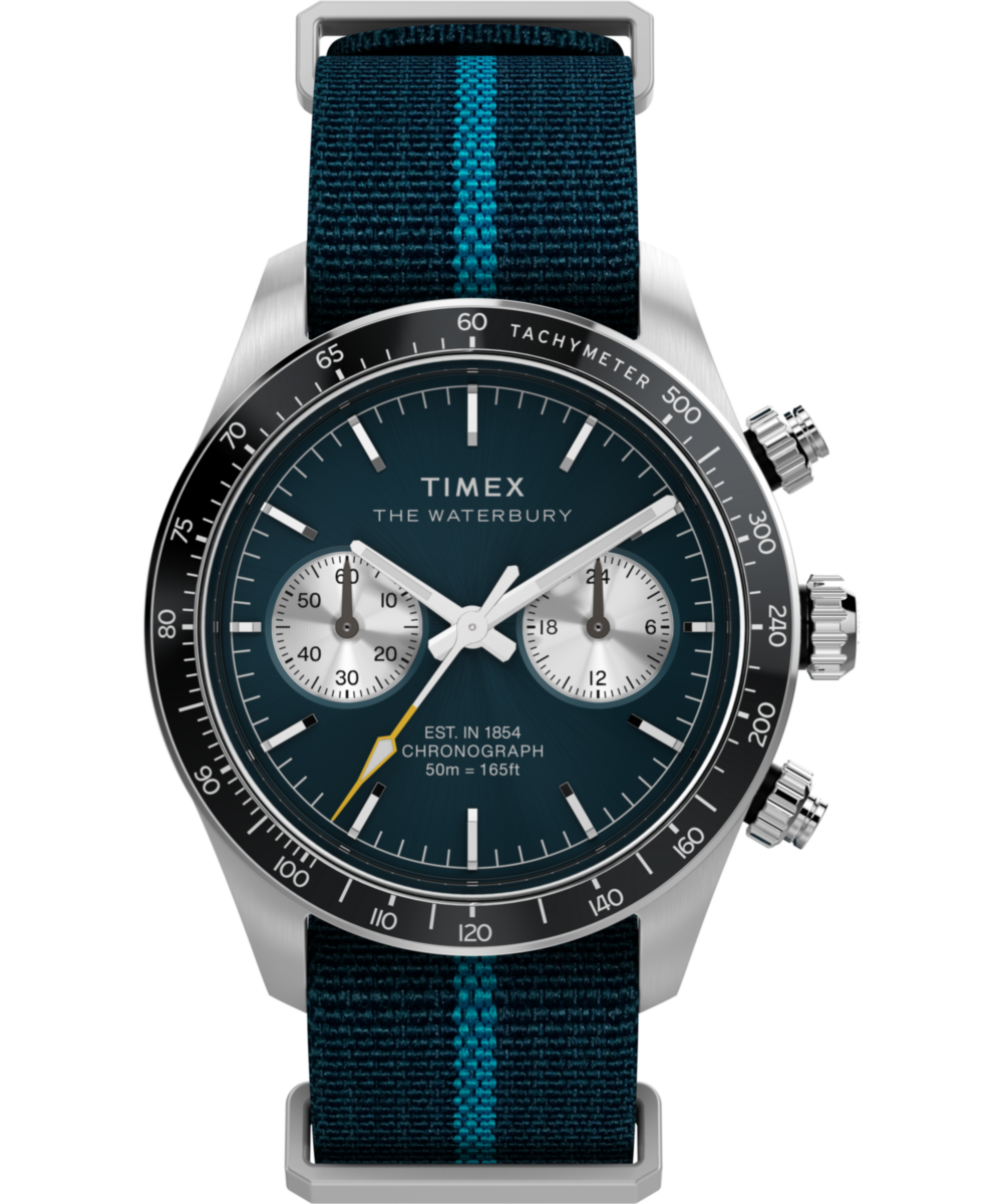 Waterbury Heritage Chronograph 39mm Fabric Strap Watch - TW2Y39000 Waterbury Heritage Chronograph 39mm Fabric Strap Watch - TW2Y39000
