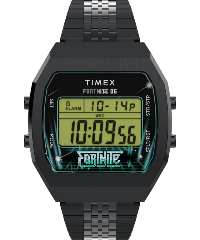 TW2Y46000 Timex x Fortnite T80 36mm Stainless Steel Bracelet Watch Primary Image