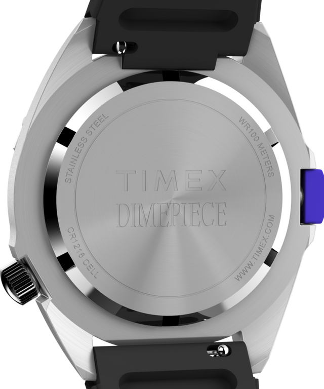 TW2Y48000 Timex x Dimepiece 36mm Silicone Strap Watch Caseback Image