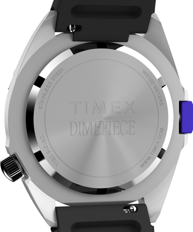 TW2Y48000 Timex x Dimepiece 36mm Silicone Strap Watch Caseback Image