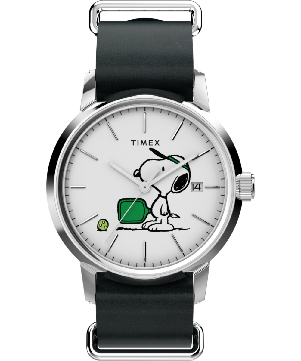 Peanuts® x Timex Marlin® Automatic Pickleball 40mm Leather Strap