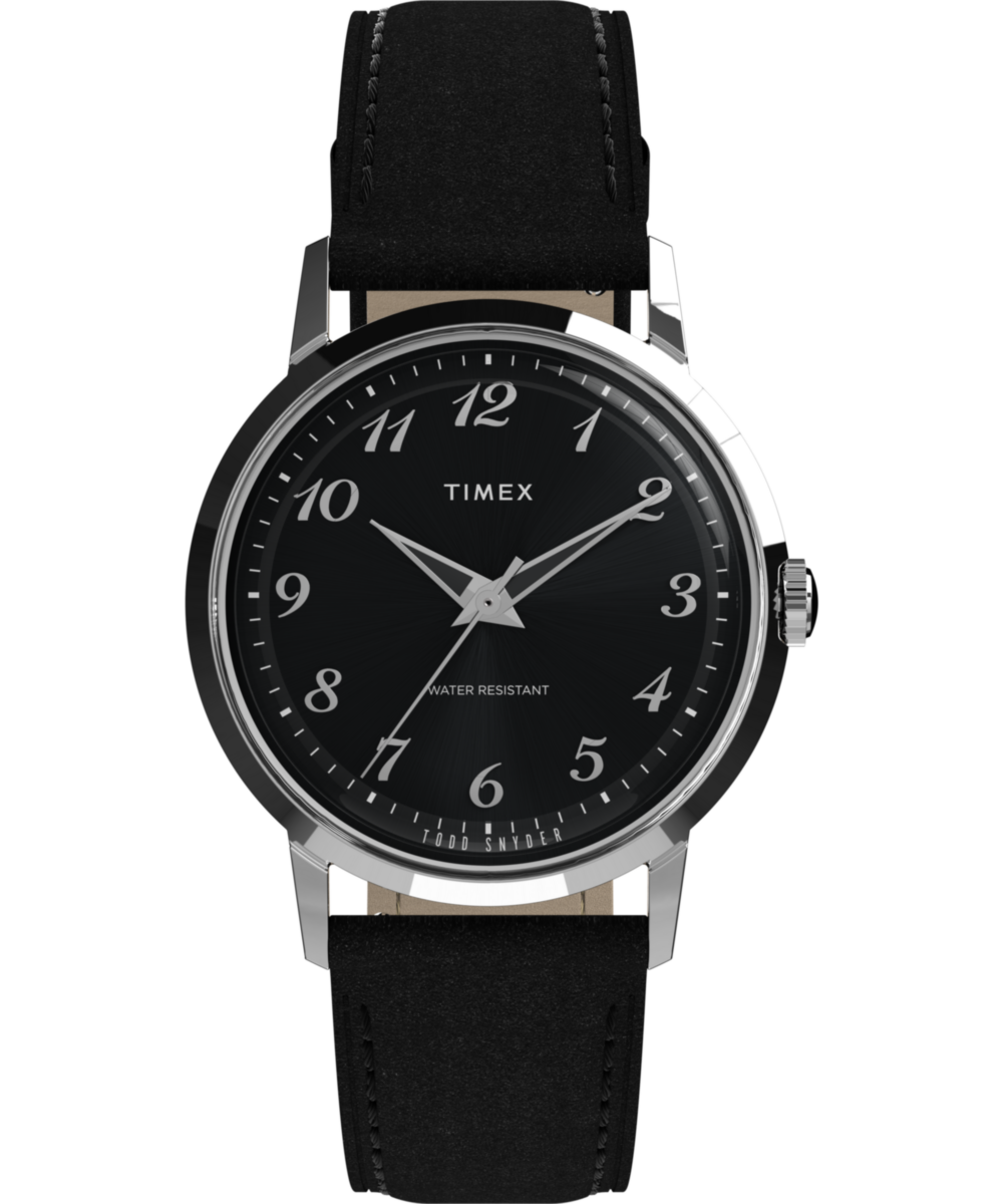 Todd Snyder x Timex 34mm Leather Strap Watch - TW2Y51800 | Timex US