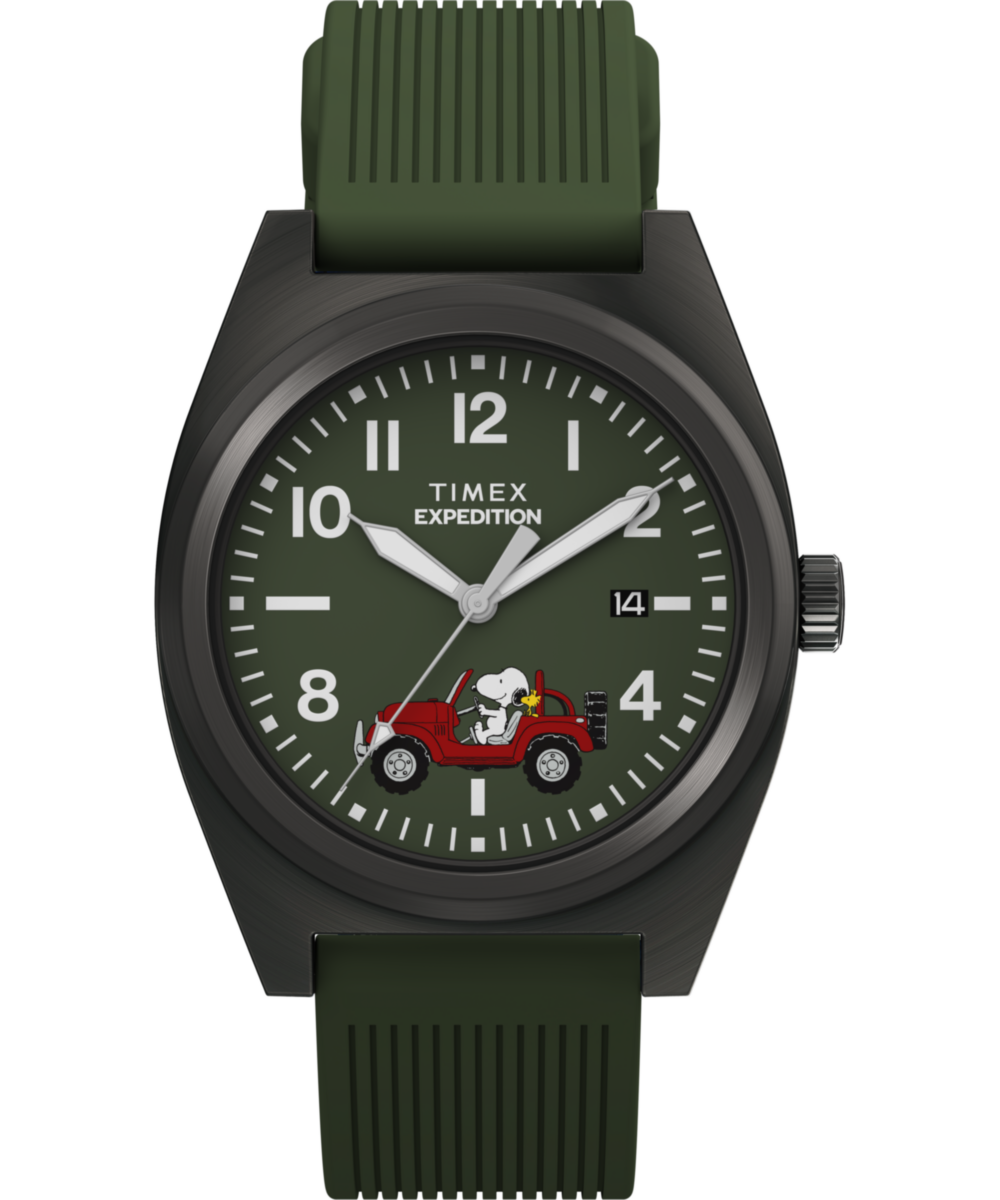 Peanuts® x Timex Expedition Snoopy Road Trip 39mm Silicone Strap