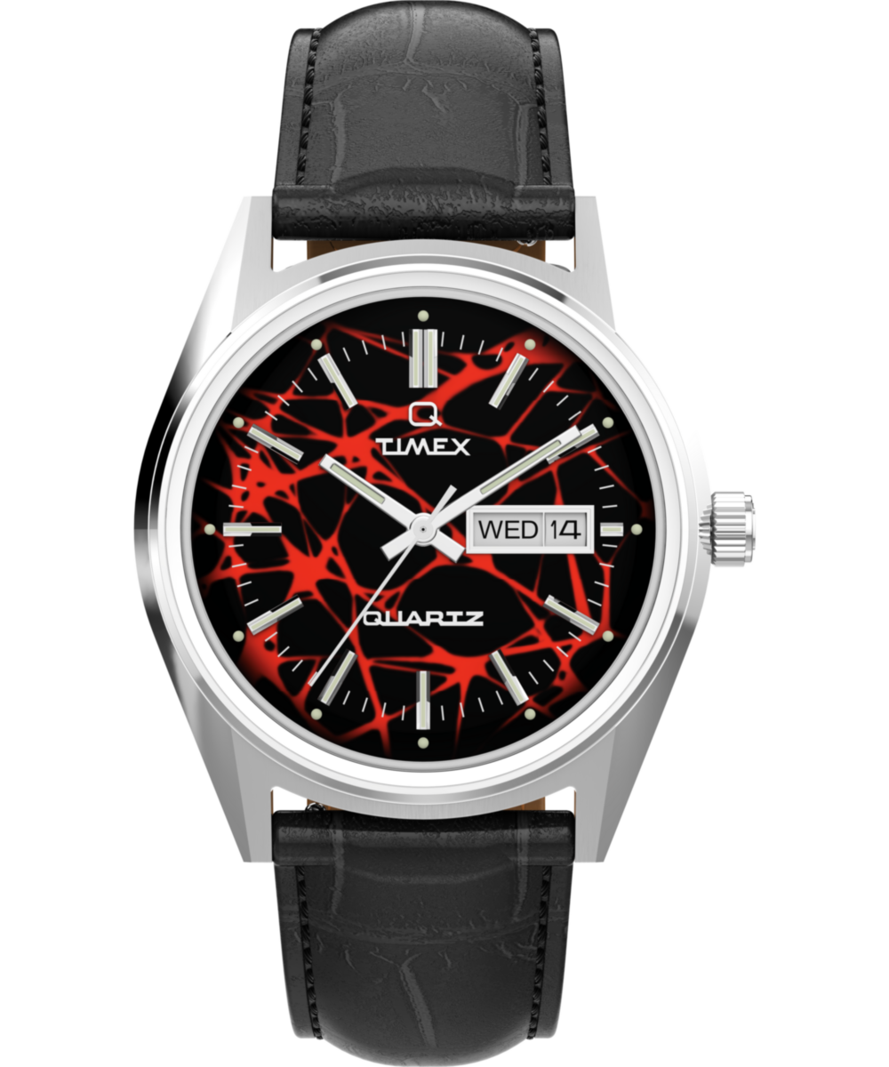 Q Timex Red Vega 1978 Reissue 38mm Leather Strap Watch - TW2Y55700 Q Timex Red Vega 1978 Reissue 38mm Leather Strap Watch - TW2Y55700
