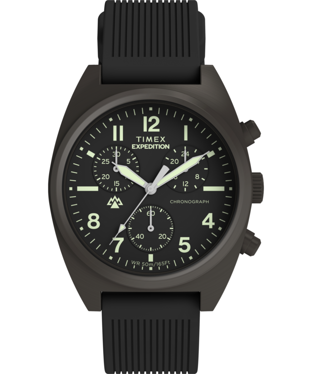 Expedition® Capstone Chronograph 41mm Silicone Strap Watch