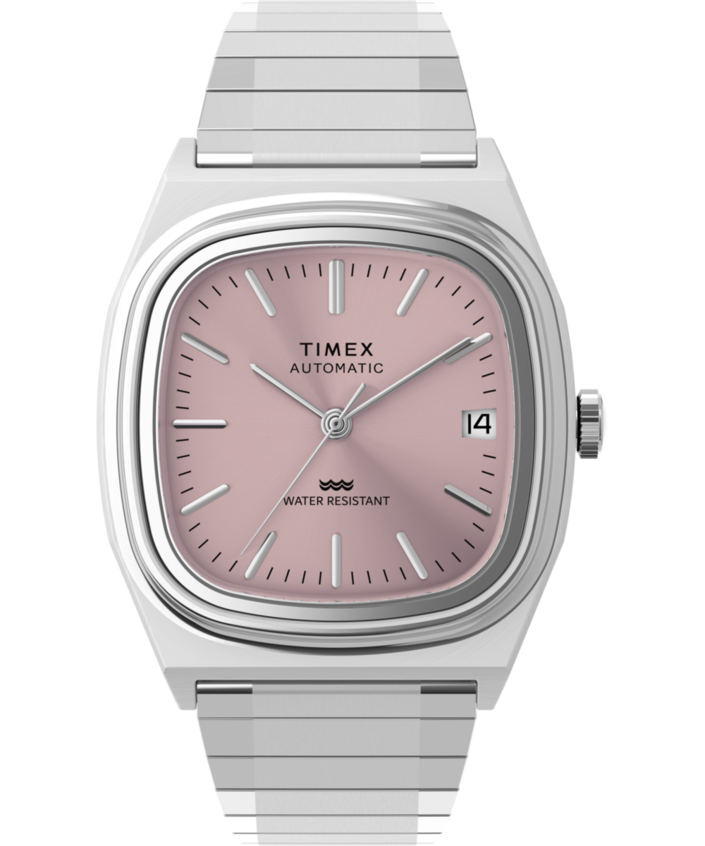 Men's Watch Timex Automatic 1983 E Line 34mm Stainless Steel Expansion Band
