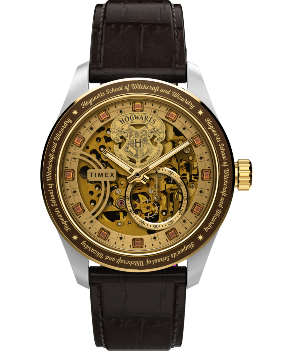 Harry Potter x Timex Waterbury Skeleton Automatic 39mm Leather
