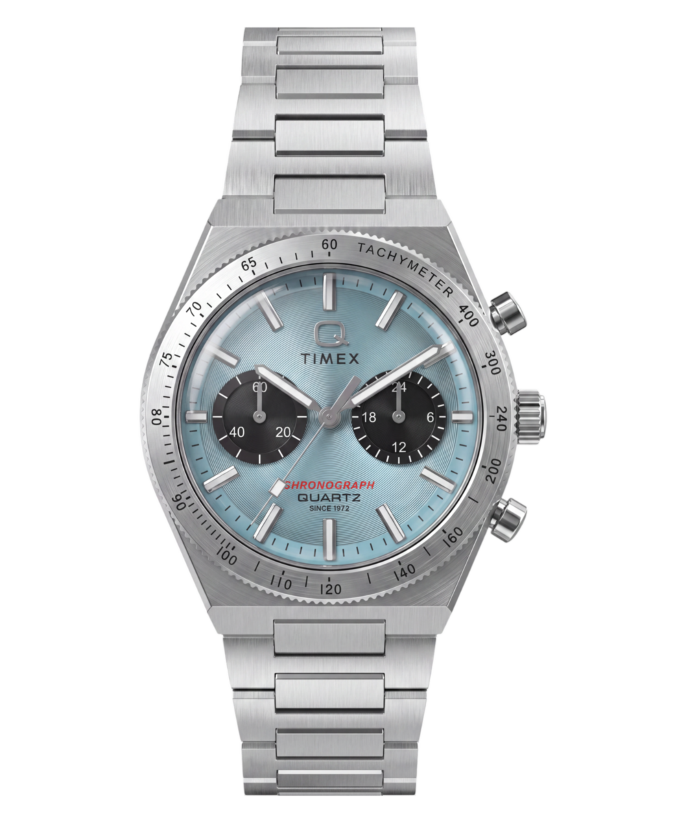 TIMEX Q TIMEX クォーツ 腕時計 Q Timex Continental Chronograph 36mm Stainless Steel Bracelet