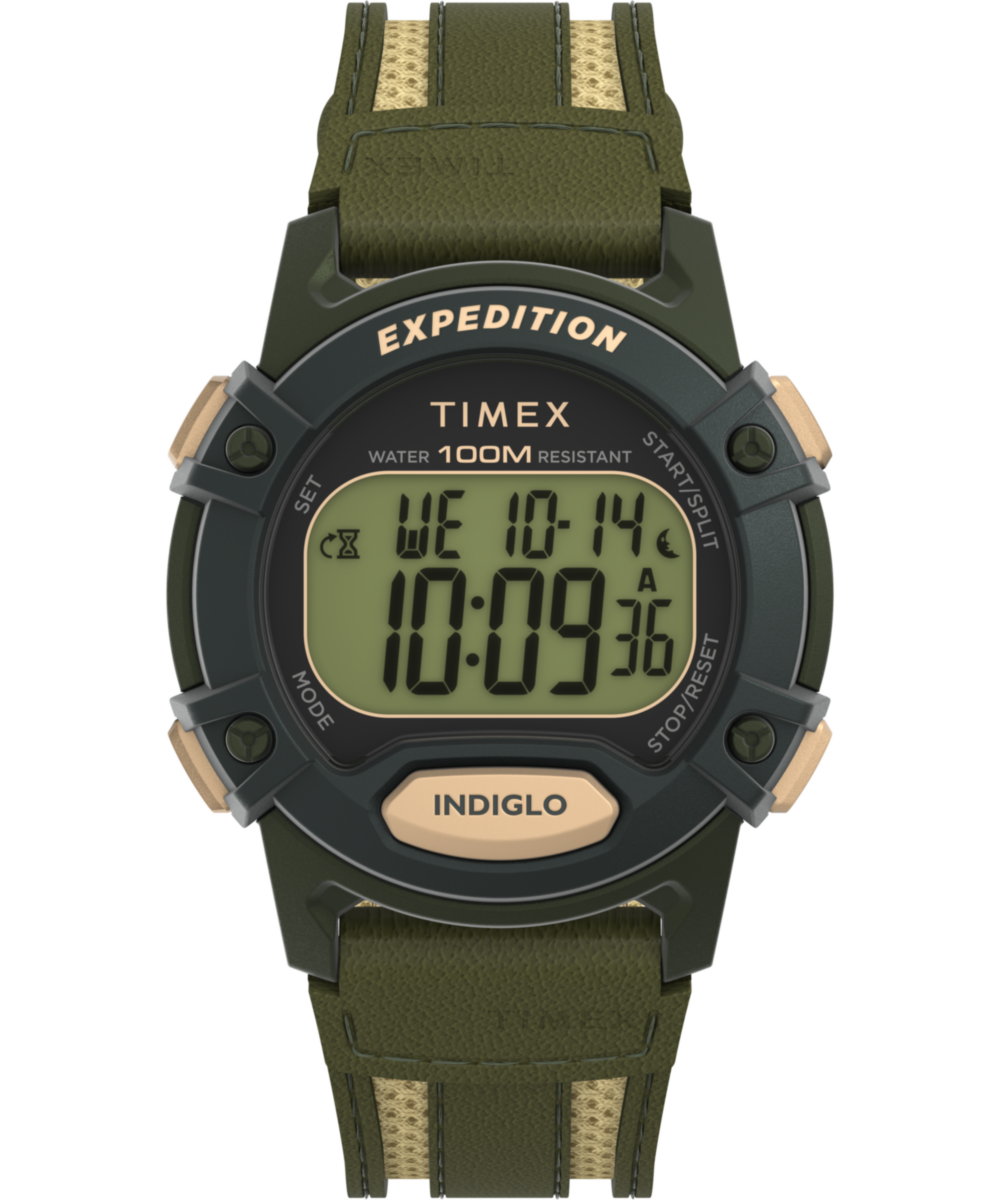 Expedition CAT5 40mm Leather and Fabric Strap Watch - TW4B30300