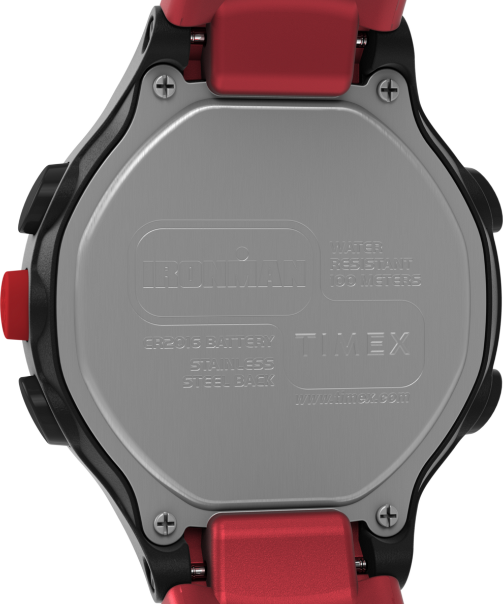 TW5M62300 TIMEX® IRONMAN® T200 42mm Silicone Strap Watch Caseback Image