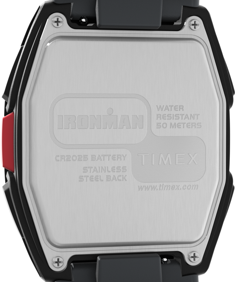 TW5M62600 TIMEX® IRONMAN® T300 42mm Silicone Strap Watch Caseback Image