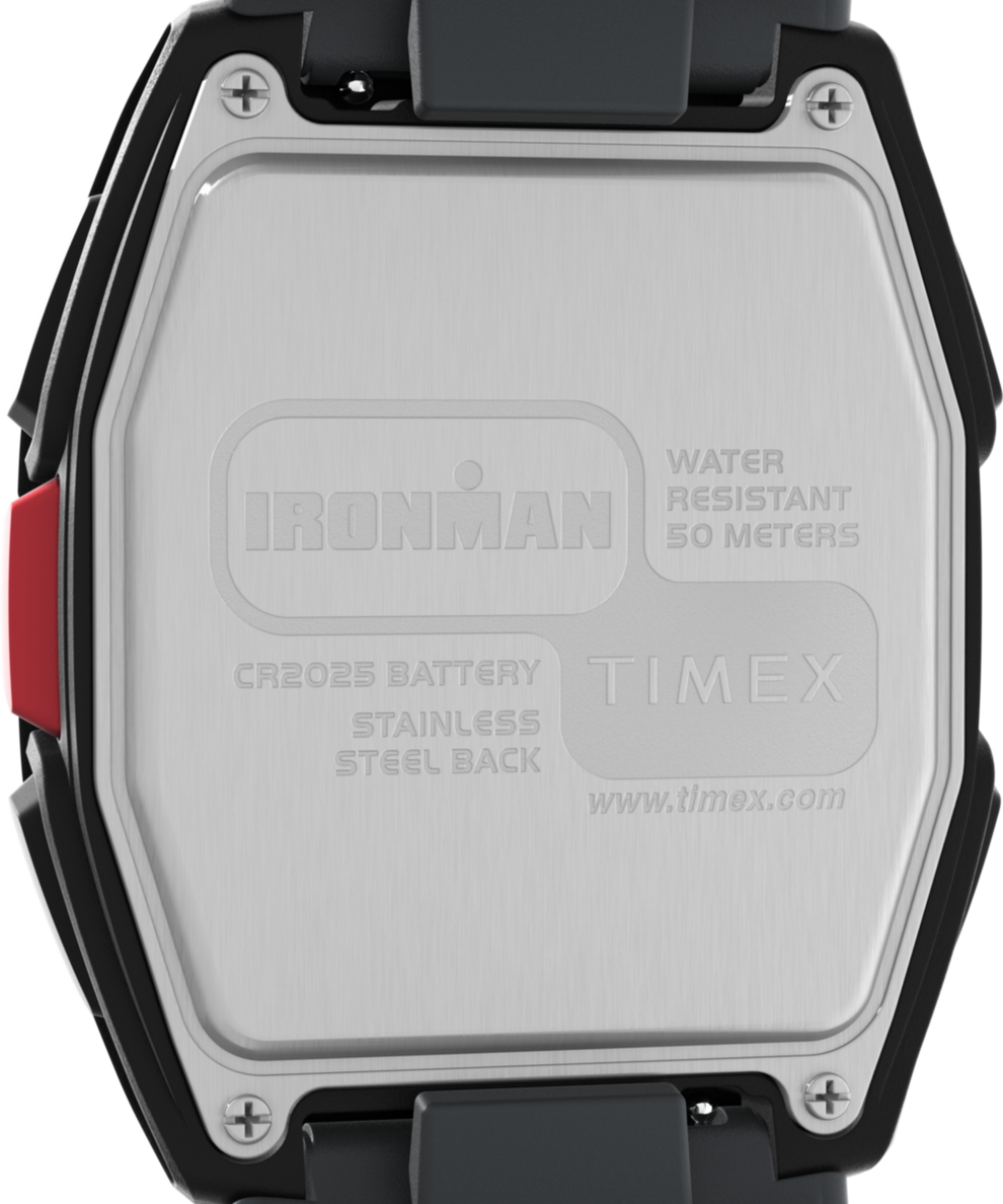 TW5M62600 TIMEX® IRONMAN® T300 42mm Silicone Strap Watch Caseback Image