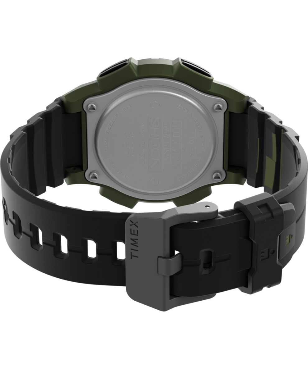 TW5M64900 TIMEX® IRONMAN® Shock Endure 42mm Resin Strap Watch Caseback with Attachment Image