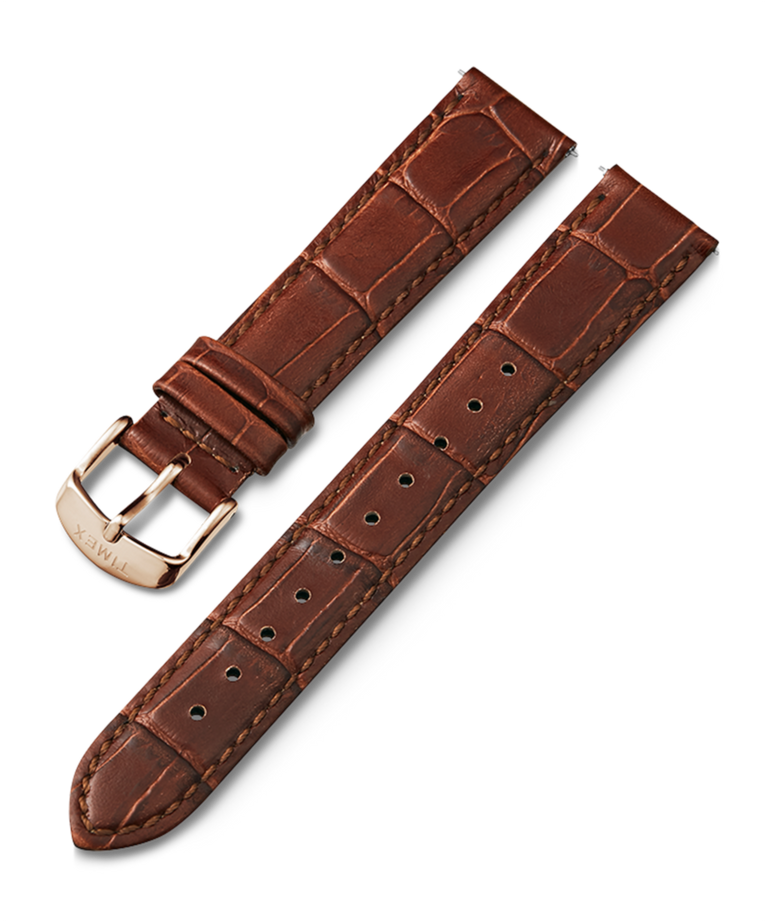 TW7C62100 18mm Quick Release Leather Strap Primary Image