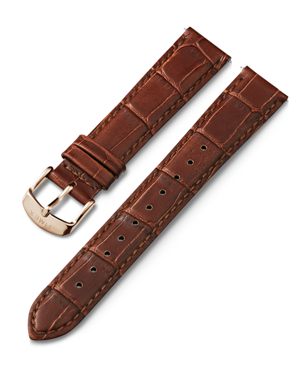 TW7C62100 18mm Quick Release Leather Strap Primary Image