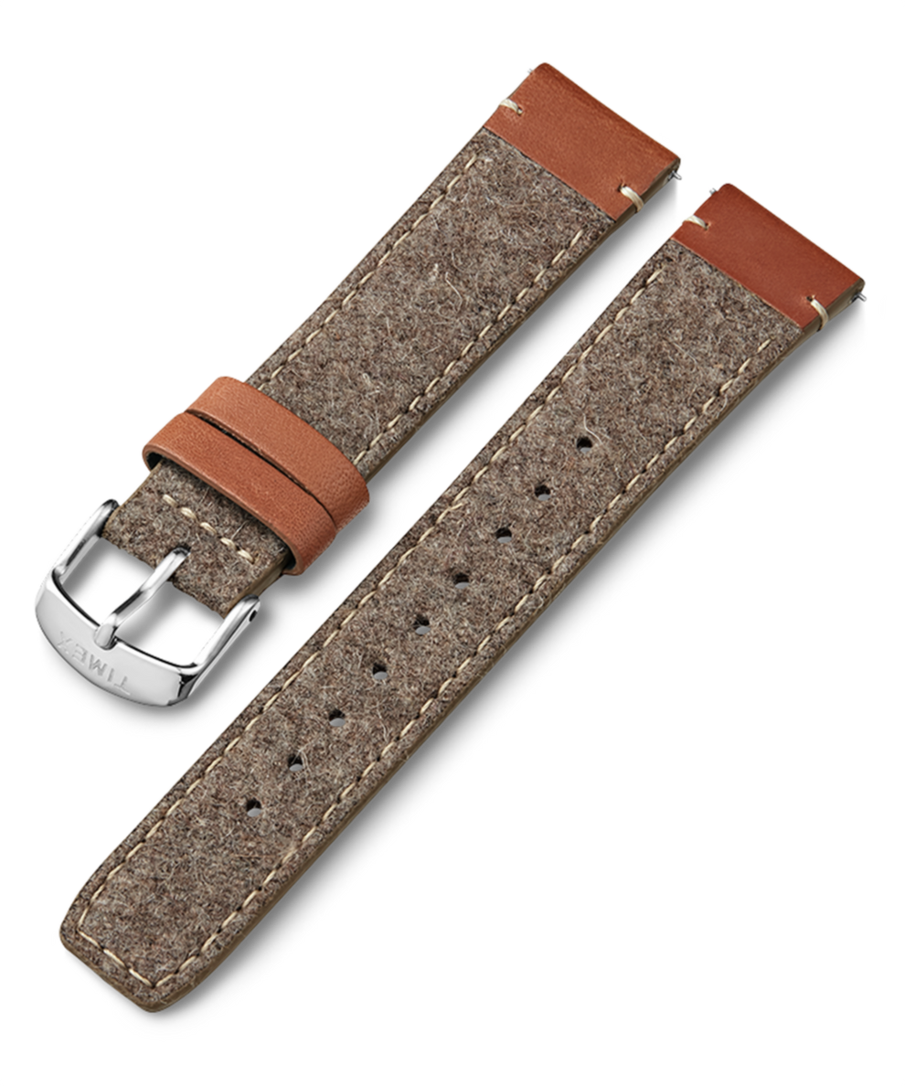 TW7C64400 20mm Fabric Strap with Leather Accents Primary Image