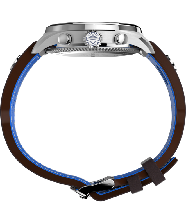 TWG030000 Timex X Pan Am Chronograph 42mm Leather Strap Watch Profile Image