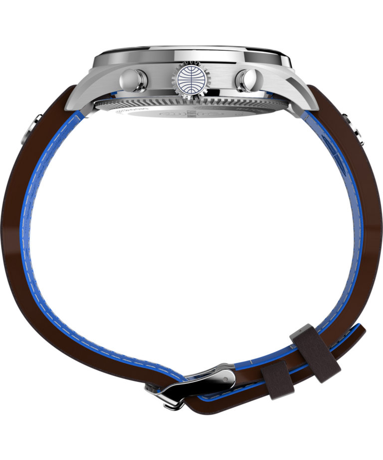 TWG030000 Timex X Pan Am Chronograph 42mm Leather Strap Watch Profile Image