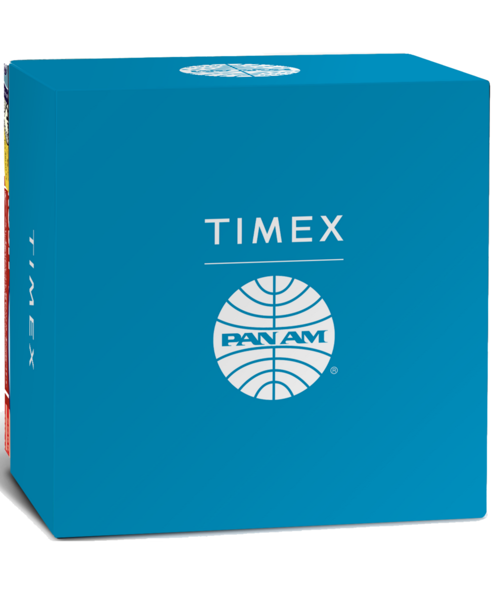 TWG030000 Timex X Pan Am Chronograph 42mm Leather Strap Watch Alt Lifestyle Image 2