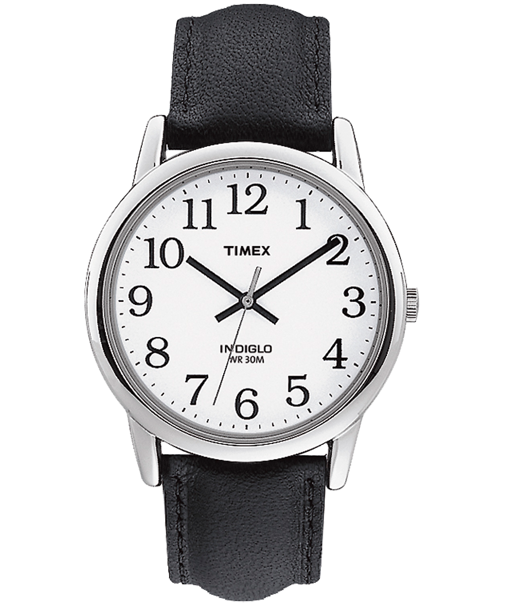Easy Reader 35mm Leather Strap Watch Timex US
