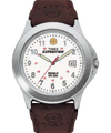 T443819J Expedition Metal Field 40mm Leather Strap Watch in Brown primary image