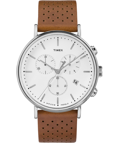 TW2R26700VQ Fairfield Chronograph 41mm Leather Strap Watch primary image