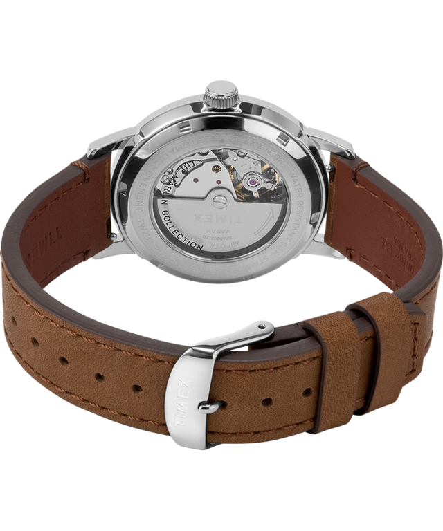 TW2U83200ZV Marlin® Automatic California Dial 40mm Leather Strap Watch caseback image