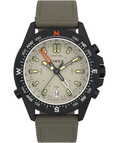 TW2V21800JR Expedition North® Tide-Temp-Compass 43mm Eco-Friendly Leather Strap Watch primary image