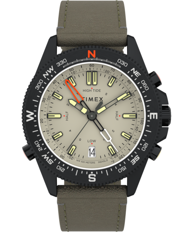 TW2V21800JR Expedition North® Tide-Temp-Compass 43mm Eco-Friendly Leather Strap Watch primary image