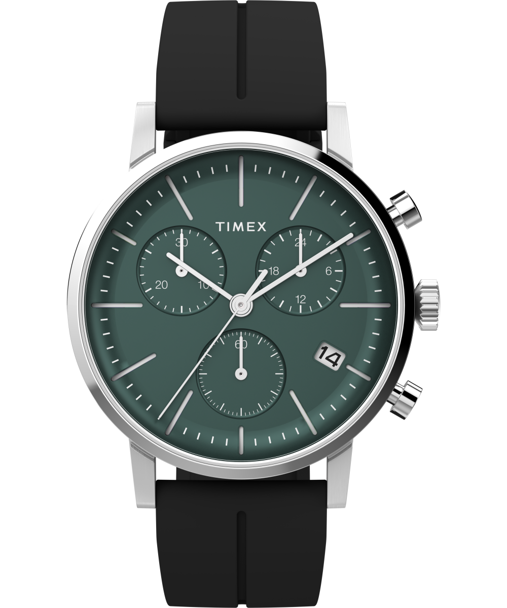 Midtown Chronograph 40mm Synthetic Rubber Strap Watch - TW2V70600 | Timex US