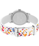 TW2V77600JT Timex X Peanuts Rainbow Paint 36mm Silicone Strap Watch back (with strap) image