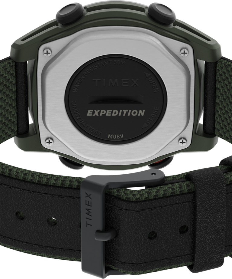 TW4B27000WX Expedition® Trailblazer+ 43mm Mixed Material Strap Watch back (with strap) image