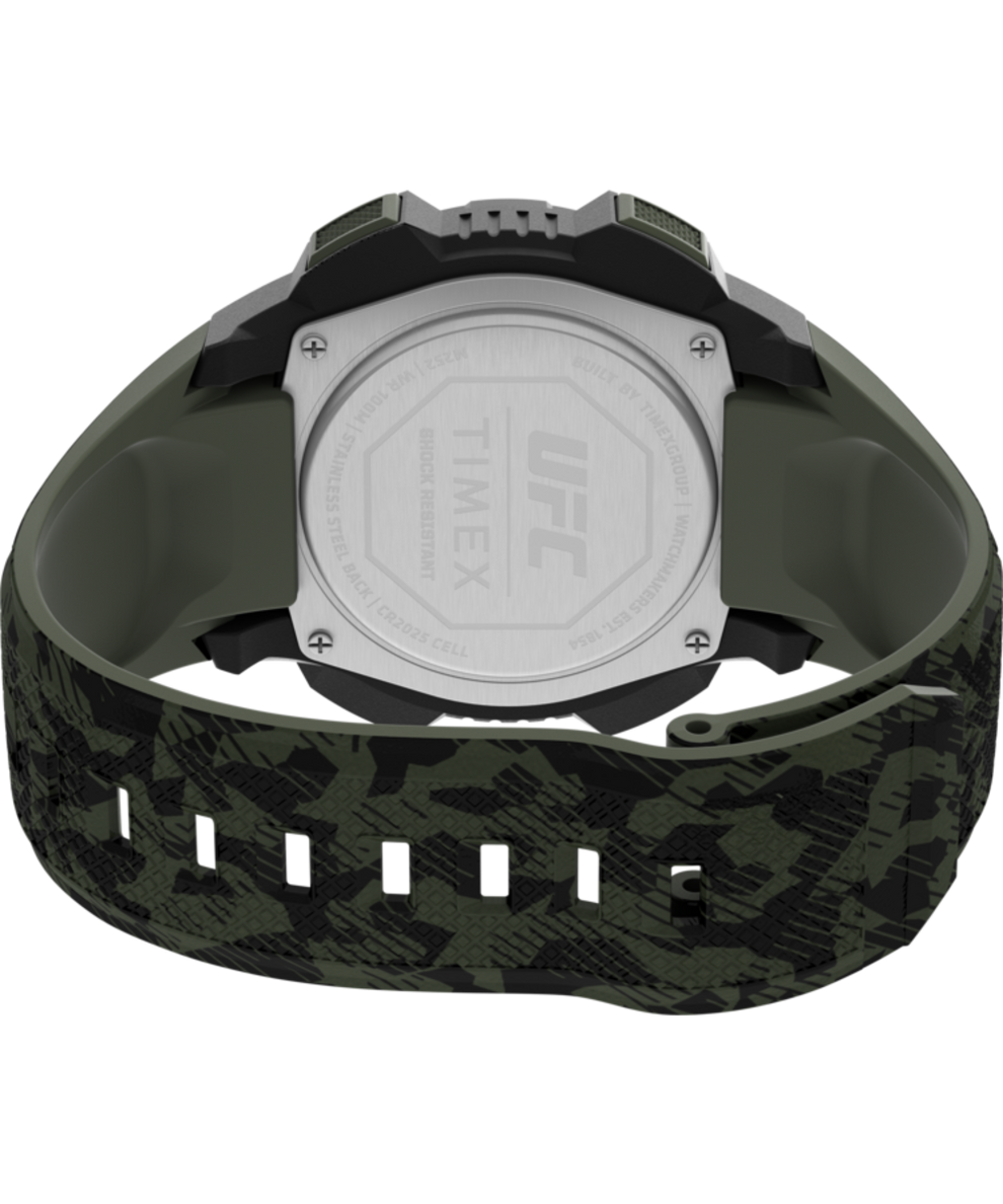 TW4B27500JR Timex UFC Core Shock 45mm Resin Strap Watch in Camo back (with strap) image