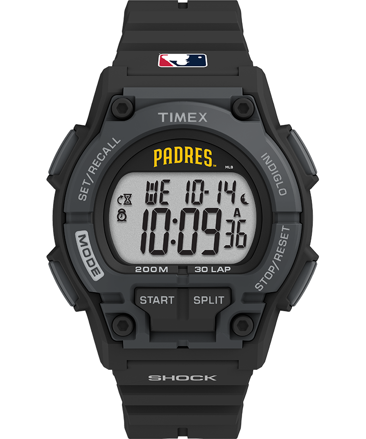 Timex Men`s Men`s Takeover Padres Black Digital Watch Timepiece Active