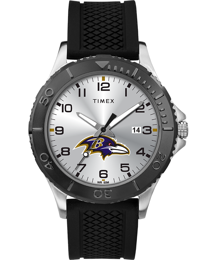 Gamer Black Baltimore Ravens Watch, Timex Tribute NFL Collection