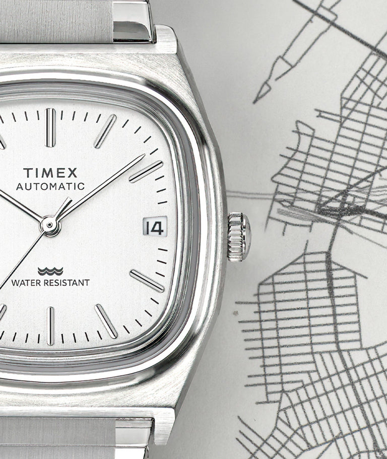 timex automatic 1983 e line reissue dress watch Timex 1983 Reissue