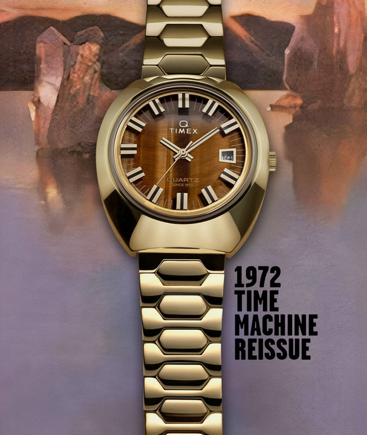 Deliver Boldness From Every Angle With Our Q Timex 1972 Time Machine Reissue