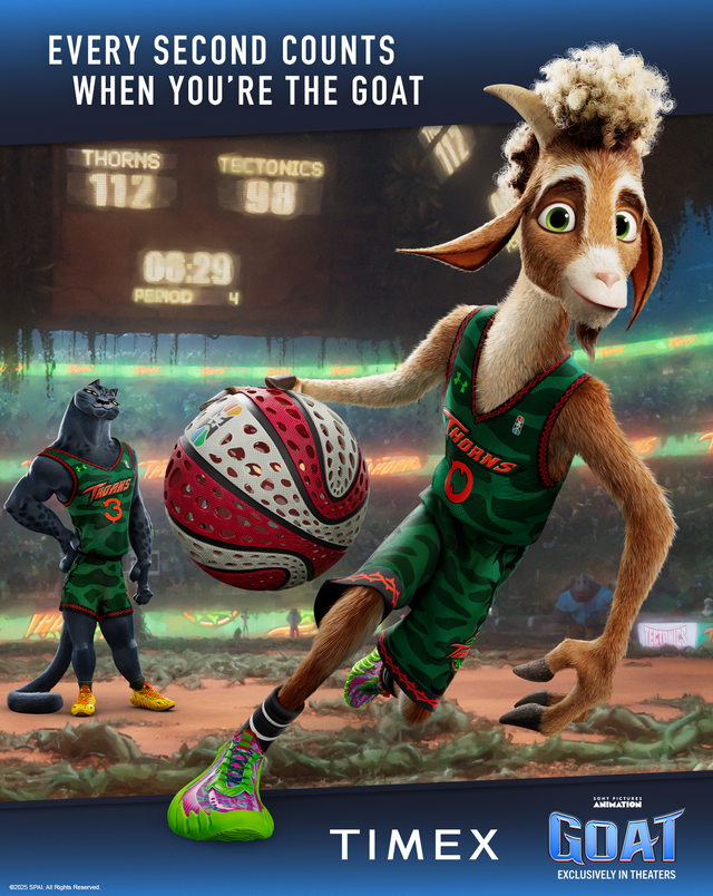 Greatness Takes Time: Timex Teams Up With Sony Pictures Animation’s GOAT