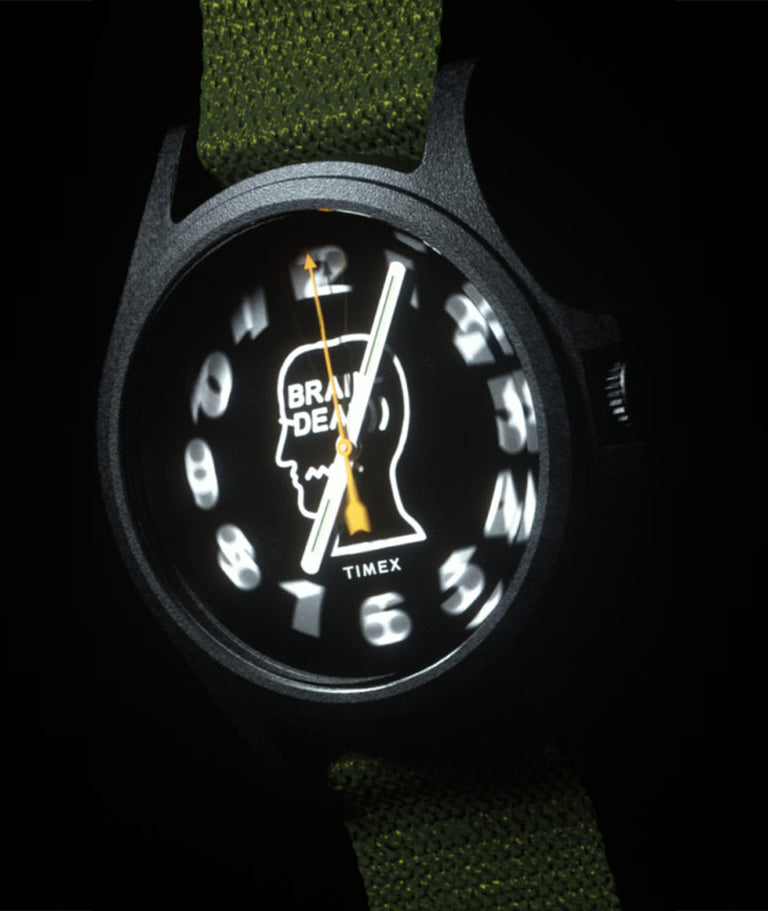 Watch vertically displayed with blurring