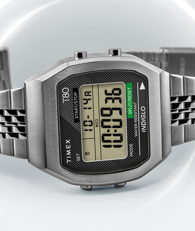 Reloj Hombre Timex Con Luz Indiglo 39 Mm Wr 50m T425719j Color de la correa  Verde
