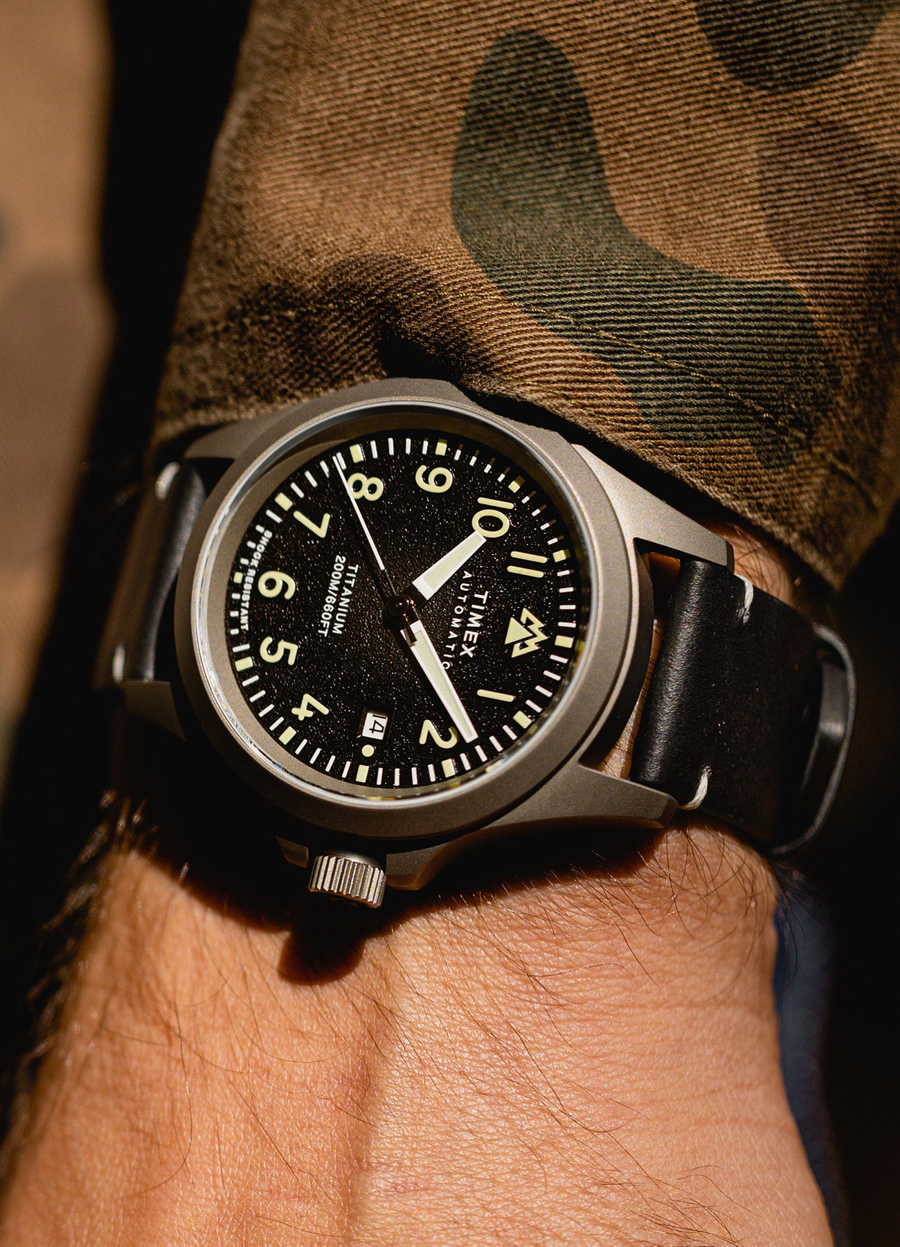 Expedition North® Titanium Automatic 41mm Eco-Friendly Leather 