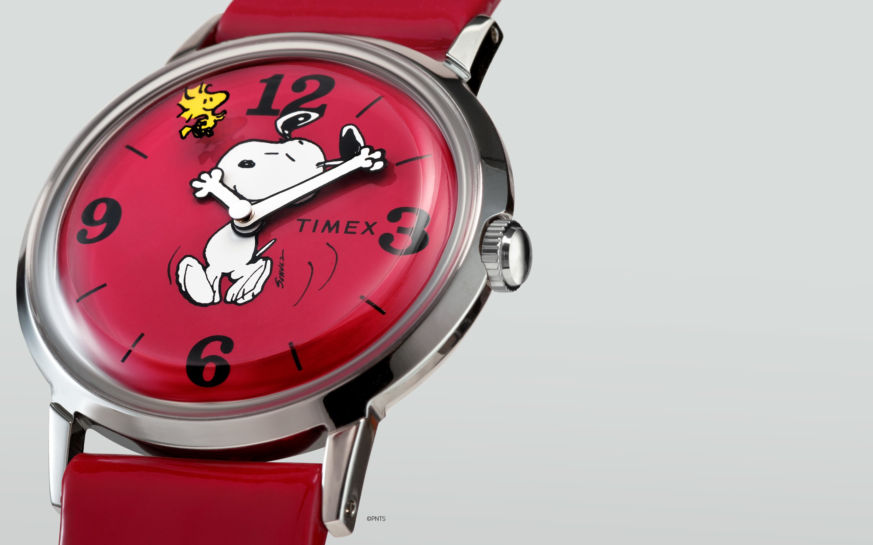 Marlin® Hand-Wound x Peanuts Snoopy Dancing Reissue 34mm Leather ...