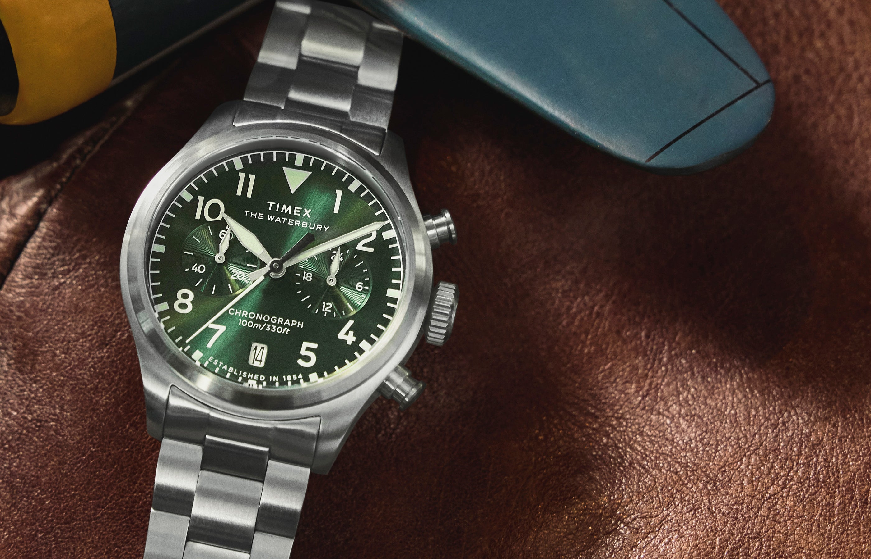 Waterbury Ace Chronograph 41mm Stainless Steel Bracelet Watch