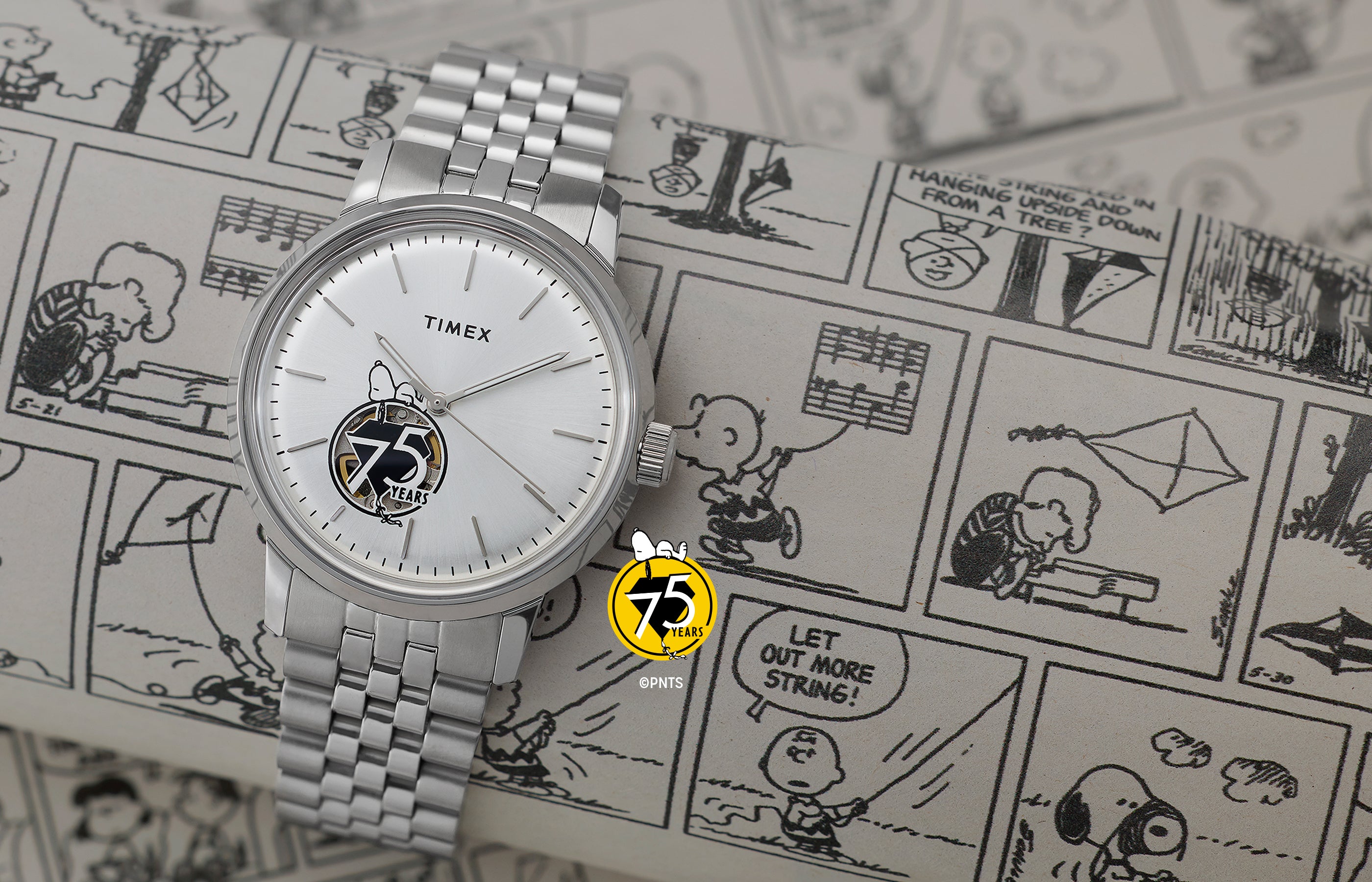 Peanuts® x Timex Marlin® Automatic 75th Anniversary 40mm Stainless