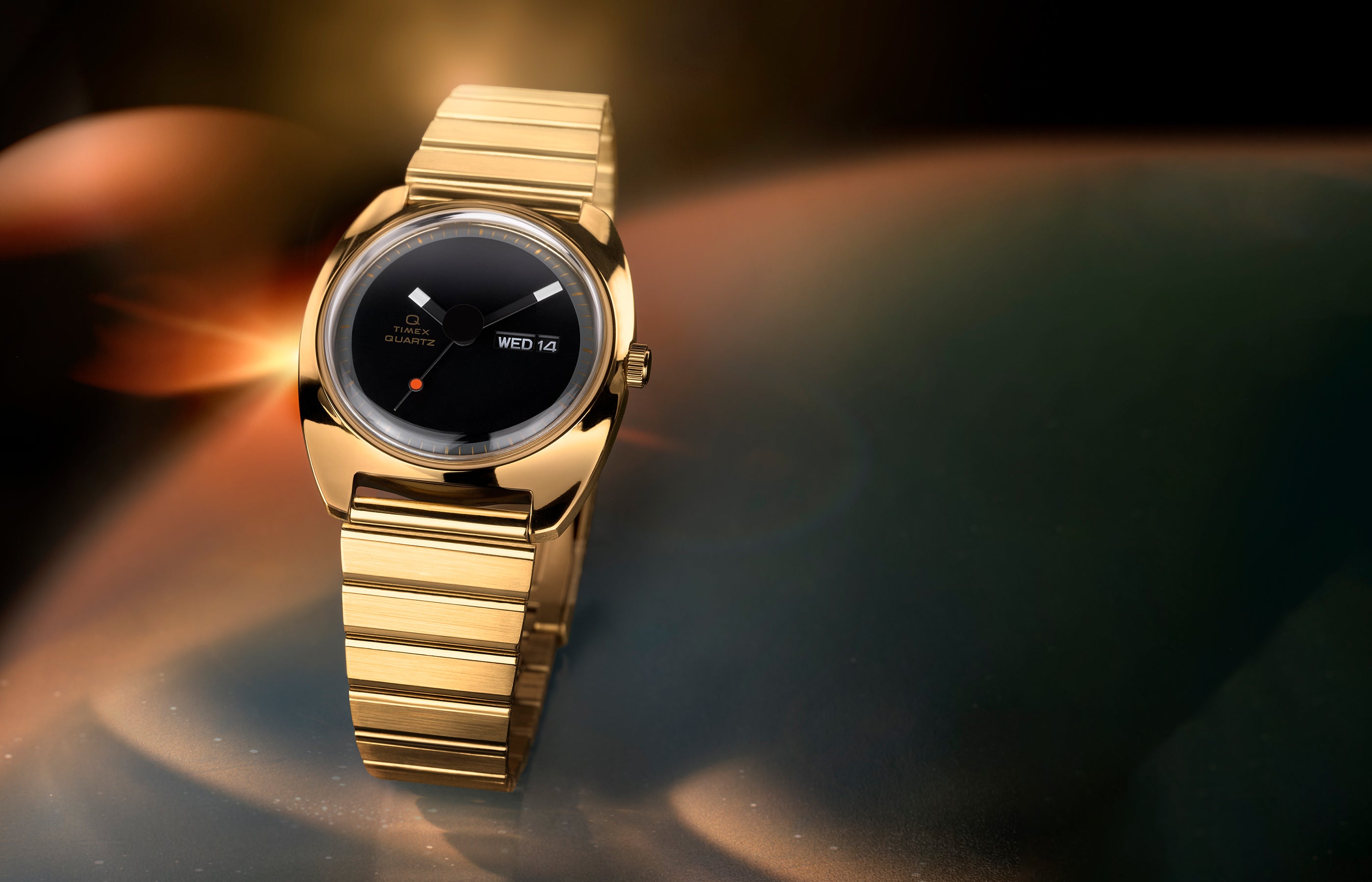 Q Timex® 1975 Enigma 37mm Stainless Steel Bracelet Watch