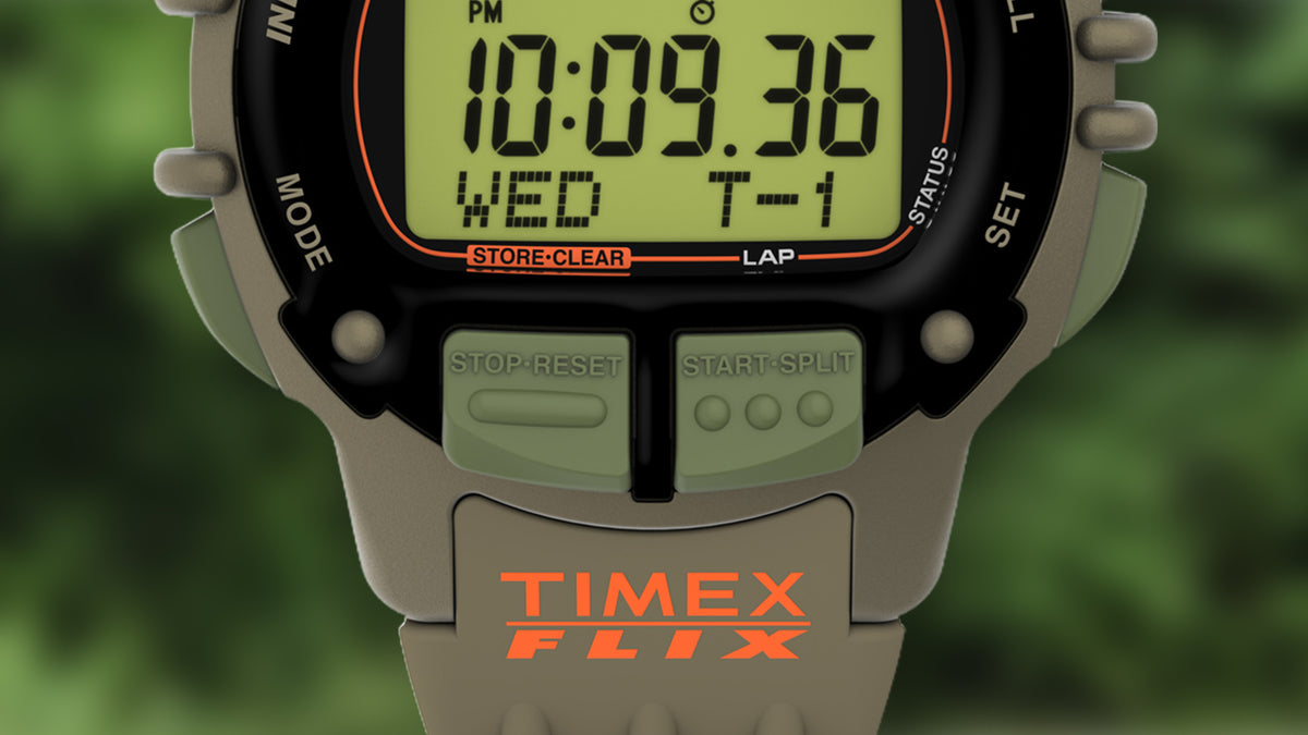 Huckberry x TIMEX® IRONMAN® Flix 100 Lap 42mm Resin Strap Watch ...