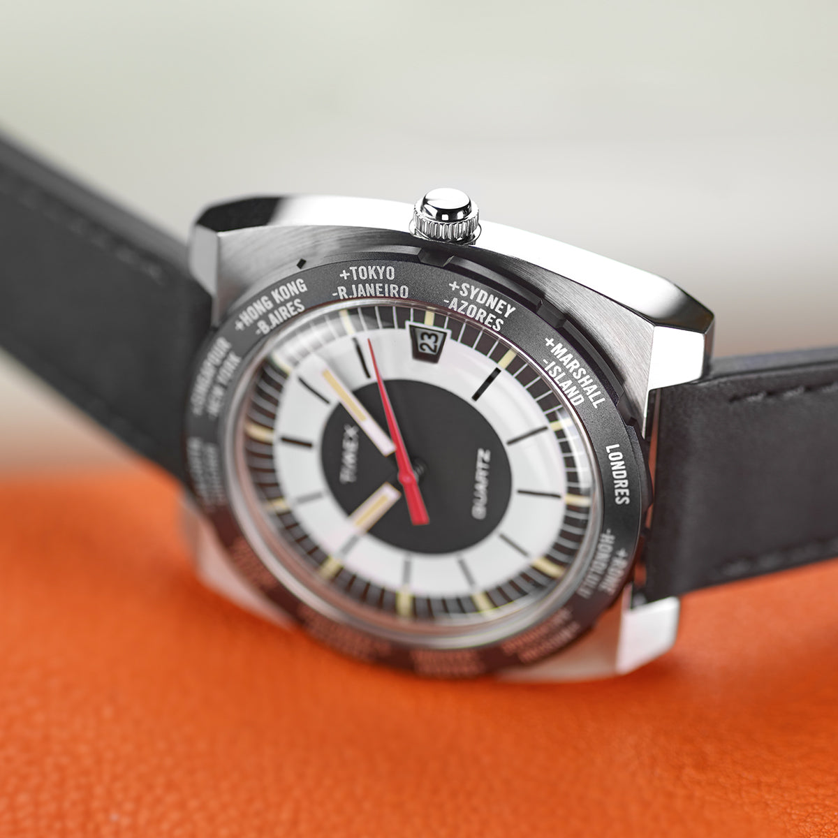 ♢timx♢ Marlin® Chronograph Tachymeter 40mm Leather Strap Watch