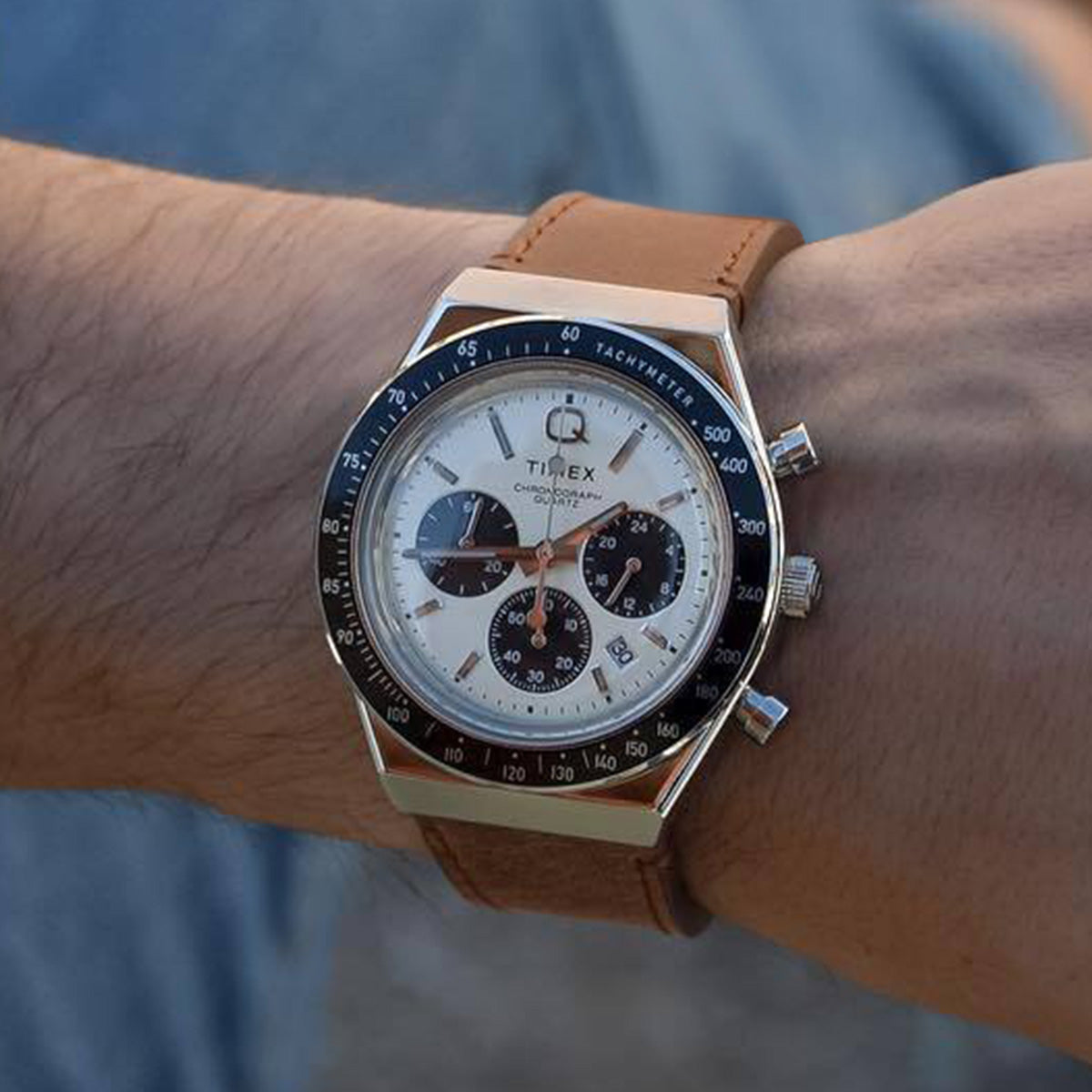 Q Timex Chronograph 40mm Leather Strap Watch - TW2V42800 | Timex US