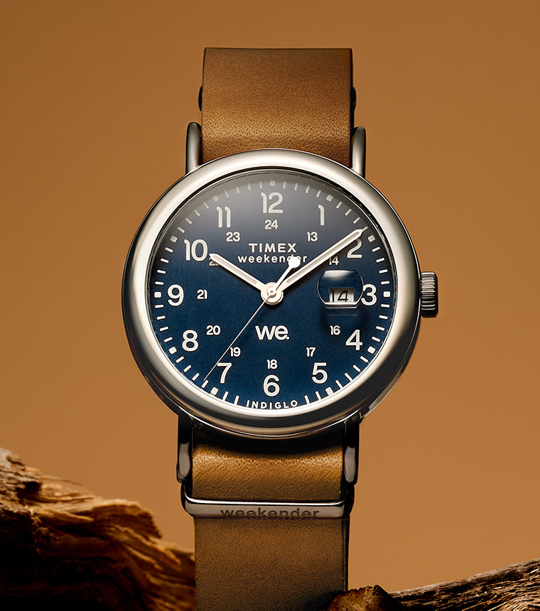 Weekender 40mm Leather Strap Watch - TW2W86800 | Timex US